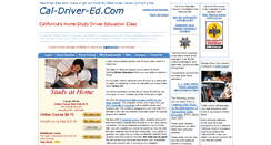 Desktop Screenshot of cal-driver-ed.com