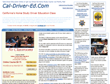 Tablet Screenshot of cal-driver-ed.com