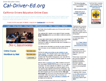 Tablet Screenshot of cal-driver-ed.org